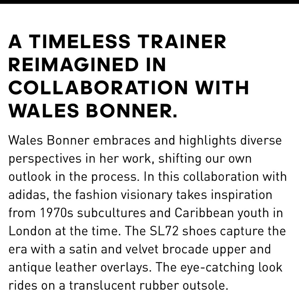 Adidas Wales Bonner SL 72 - Picture 14 of 15
